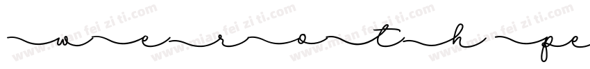WEROTH Personal Use字体转换
